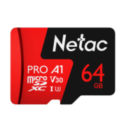 朗科（Netac）64GB TF（MicroSD）存储卡 A1 U3 V30 4K 高度耐用行车记录仪&监控摄像头内存卡 读速100MB/s