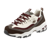Skechers斯凯奇拼接厚底老爹鞋女休闲运动鞋149906BUGY棕红色/灰色35.5