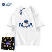 NASA GAME官网联名款新品2023纯棉短袖t恤男女儿童潮牌童装T恤