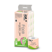 洁柔卷纸  粉Face 4层2700克卫生纸（加量装共20卷）冲水速溶