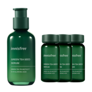悦诗风吟（Innisfree）绿茶籽精华水液分菁露小绿瓶 80ml+30ml*3 超值组合补水保湿滋润