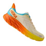 HOKA ONE ONE 男鞋克利夫顿8公路跑步鞋Clifton8网面减震耐磨透气 亮黄色 / 山花橘 41/260mm