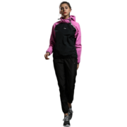 李宁（LI-NING） 运动服暴汗服女运动跑步健身瑜伽服爆汗运动发热出汗服衣排汗服 发汗上衣 AFDN412 粉色  XXXL