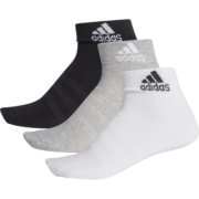 adidas阿迪达斯官方男女运动健身及裸袜子DZ9434 中麻灰/白/黑色 M