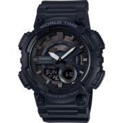 卡西欧(CASIO) 数字双显潮流户外运动防水男士手表 学生腕表AEQ-110W AEQ-110W-1BVDF