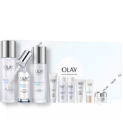 玉兰油（OLAY）小白瓶美白水乳9件护肤品套装礼盒(乳液+爽肤水精华) 生日礼物