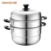 九阳（Joyoung）蒸锅三层蒸锅复合底不锈钢汤锅家用蒸馒头包子30cm高拱盖ZGH3001