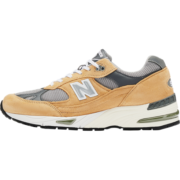 NEW BALANCE NB官方991系列英产男鞋复古拼接运动休闲鞋 灰色/军绿色 42(脚长26.5cm)