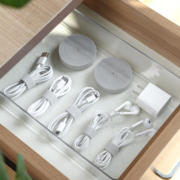 侑家良品 数据线收纳电线魔术贴扎带缠绕线理线器粘扣束线理线带 5米