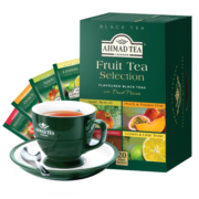 ahmad tea英国亚曼进口茶叶4种果味红茶组合百香果柠檬草莓苹果味茶包20包 果味红茶四口味组合2g*20包装