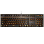 PLUS：RAPOO 雷柏 V500PRO 单光版 104键背光机械键盘 红轴 黑色