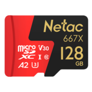 朗科（Netac）128GB TF（MicroSD）存储卡 U3 C10 A2 V30 4K 超至尊PRO版内存卡 读速100MB/s 写速40MB/s