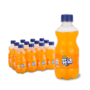 可口可乐（Coca-Cola）芬达 Fanta 橙味 橙汁 汽水饮料 碳酸饮料 300ml*12瓶整箱装