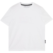 杰克·琼斯（JACK&JONES）夏季男装新款T恤含棉亲肤舒适刺绣休闲短袖上衣男士223101089 A06本白色 165/88A/XS