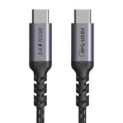 Coaxial USB4数据连接线40G兼容雷电3/4双头type-c传输线 8K苹果华为视频投屏线 1米 USB4数据线 C直C直 40G