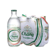 泰象（Chang）大象牌国际版原味无糖苏打气泡水 泰国原装进口超强气泡水饮料325ml*6瓶