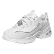 Skechers斯凯奇女十周年熊猫鞋休闲老爹鞋运动鞋12241 WSL白色/银色 37