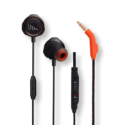 JBL Q50 入耳式有线耳机带麦手机语音通话哈曼QUANTUM游戏耳机适用于平板笔记本电脑网课会议量子风暴 黑色 双重悬锁技术 空间环绕音