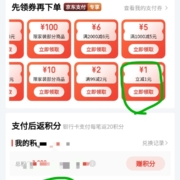 限用户：京东 满1.01-1元 支付券