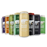 豪铂熊（BearBeer）小麦拉格黑啤高度啤酒混合装500ml*12听 礼盒装 德国进口