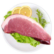金锣 国产带膘猪后腿肉500g 冷冻猪腿肉后臀尖猪肉 猪腿生鲜 猪肉生鲜