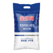 金沙河面粉 富强高筋小麦粉 馒头粉饺子粉 高筋面粉 5KG新老包装随机发