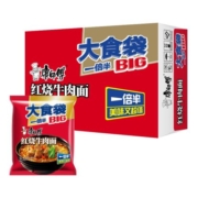 张艺兴代言康师傅方便面大食袋红烧牛肉面120g×24袋整箱泡面