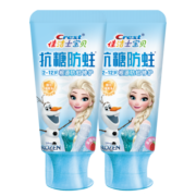 佳洁士抗糖防蛀3-6岁6-12岁儿童牙膏冰雪奇缘款60g*2