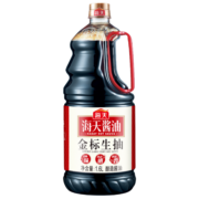 海天 酱油 金标生抽 1.6L 中华老字号 调味品 生抽酱油