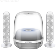 哈曼卡顿（Harman/Kardon） SoundSticks 4 桌面蓝牙音箱 水晶4代2.1声道音响 居家低音炮 水晶4代白色(英版)