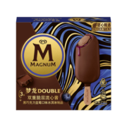 梦龙和路雪 Double双重脆层流心酱黑巧蓝莓口味冰淇淋 72g*3支 雪糕