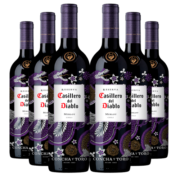 红魔鬼（Casillero del Diablo）干露尊龙梅洛红酒 智利原瓶进口干红葡萄酒750ml*6