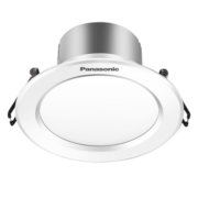 松下（Panasonic） 灯具LED新款筒灯吊顶嵌入式薄款铝材三色调光天花板洞灯 5w铝白边变光/7.5-8.5单只446
