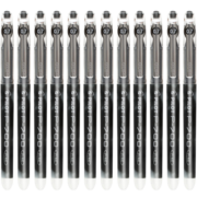 百乐（PILOT）BL-P700 0.7mm 考试 / 财务用笔 中性笔顺滑针嘴签字笔 黑色 12支装