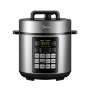美的（Midea） 电压力锅 双胆5L家用智能高压鲜汤深胆大火速热快煮饭大屏多功能预约 MY-E522（4-10人）