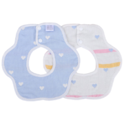 Kissbaby Miracle 婴儿口水巾围嘴 6层纱布360°旋转款*5件