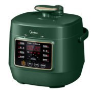美的（Midea）轻享系列 复古智能电压力锅2.5L家用多功能不粘内胆高压快煮智能预约小高压锅S340 (1-3人食用)