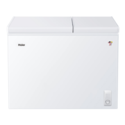 海尔（Haier） 210升 大冷冻小冷藏家用商用二合一冷柜 双箱双温区冰柜卧式冰箱 FCD-210XDB