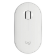 罗技 Logitech PEBBLE 鹅卵石轻薄静音鼠标 无线/蓝牙鼠标 便携时尚鼠标 PEBBLE鼠标-米白色
