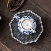 佳德美 陶瓷茶壶国潮风复古缠枝莲青花功夫茶具泡茶壶