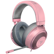雷蛇（Razer）北海巨妖粉晶版  清凉凝胶耳罩 游戏耳机 女生电竞耳机 粉色耳机