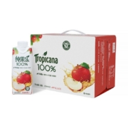 京喜特价，需抢券:纯果乐 Tropicana 苹果汁 100%果汁 饮料整箱 330ml*12盒 *3件