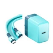 YUTOOL 原适用苹果20W超级快充套装充电器 蓝色套装PD头+快充线1米