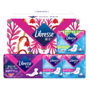概率券、PLUS会员：Libresse 薇尔 日夜组合卫生巾 34片 *3件（24cm*10片*2包+42cm*6片+28.5cm*8片+赠维达抽纸1箱 M码）