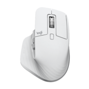 罗技（Logitech）MX Master 3S 鼠标 无线蓝牙鼠标 办公鼠标 静音鼠标 珍珠白 带Logi Bolt无线接收器