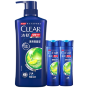 京东百亿补贴：清扬 洗发水  去屑控油氨基酸  500g+100g*2