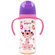 贝亲（Pigeon）双把手PPSU奶瓶 第3代 330ml-淑女豹  L号 6个月以上 AA222