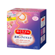 花王（KAO）日本进口美舒律蒸汽眼罩/热敷贴12片装 （玫瑰香型）