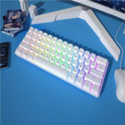 YX 61键 混光机械键盘 白色
