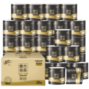 清风 卷纸 卫生纸 黑金厚韧4层30卷 卷筒纸（整箱销售）